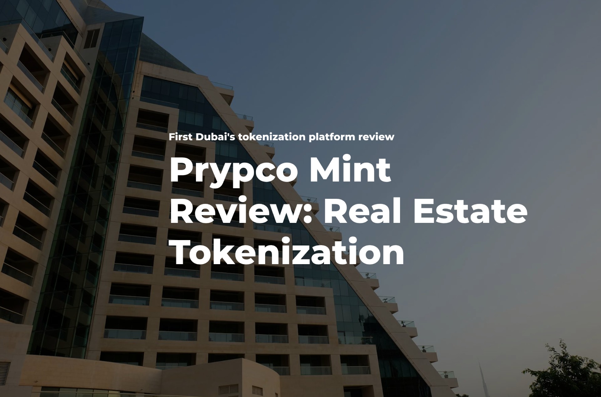 AED 2000 Dubai fractional property token Prypco Mint