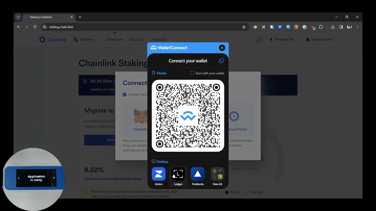 Chainlink Rewards Program 2025 staking interface