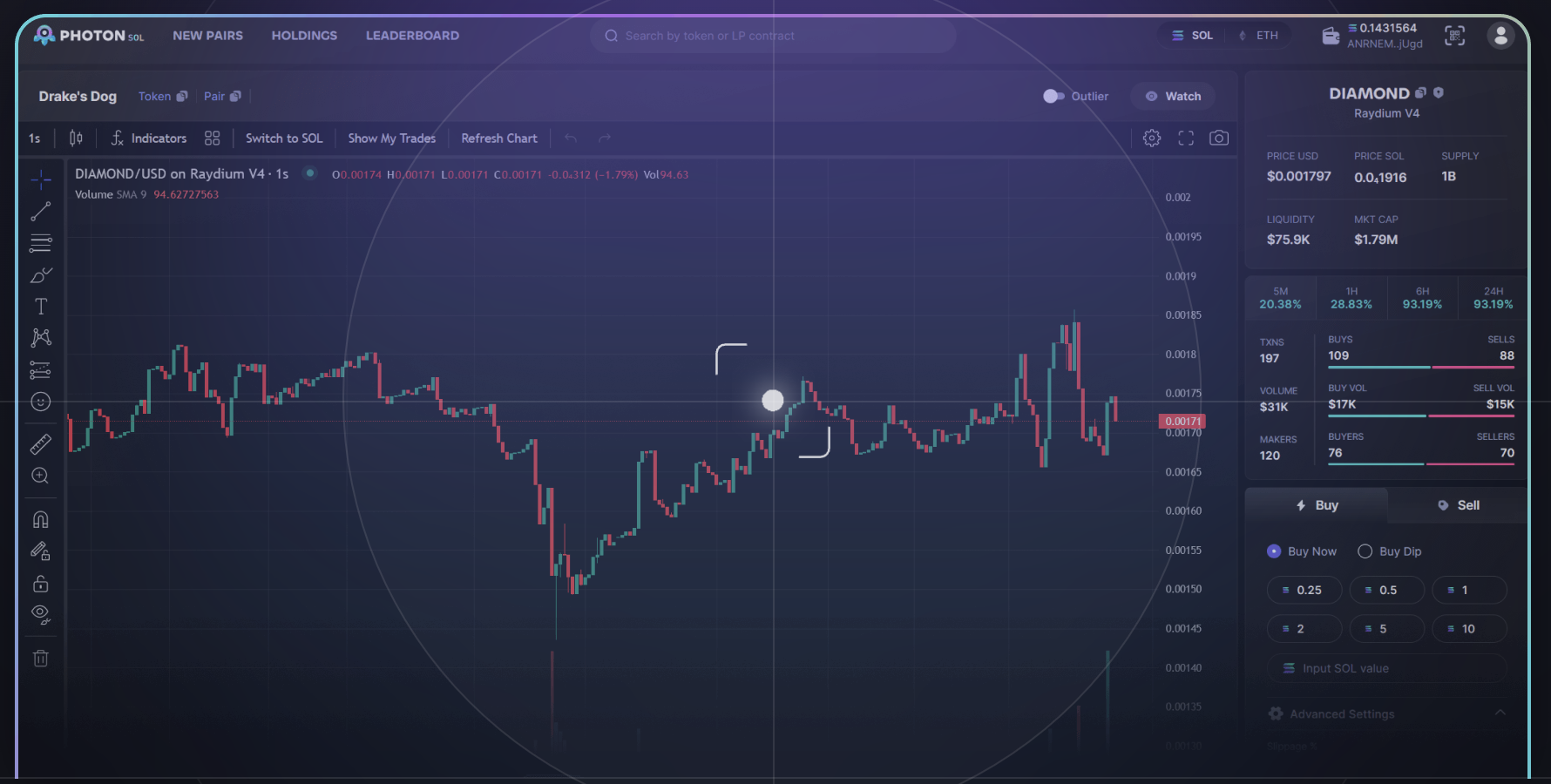 Photon Solana trading bot