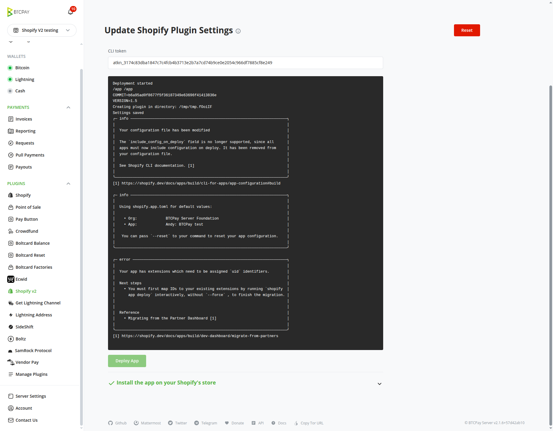 BitPay Shopify WooCommerce plugin