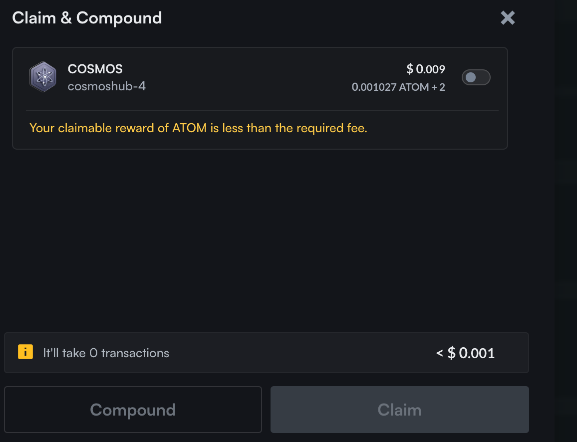 Cosmos Hub validator uptime chart Mintscan