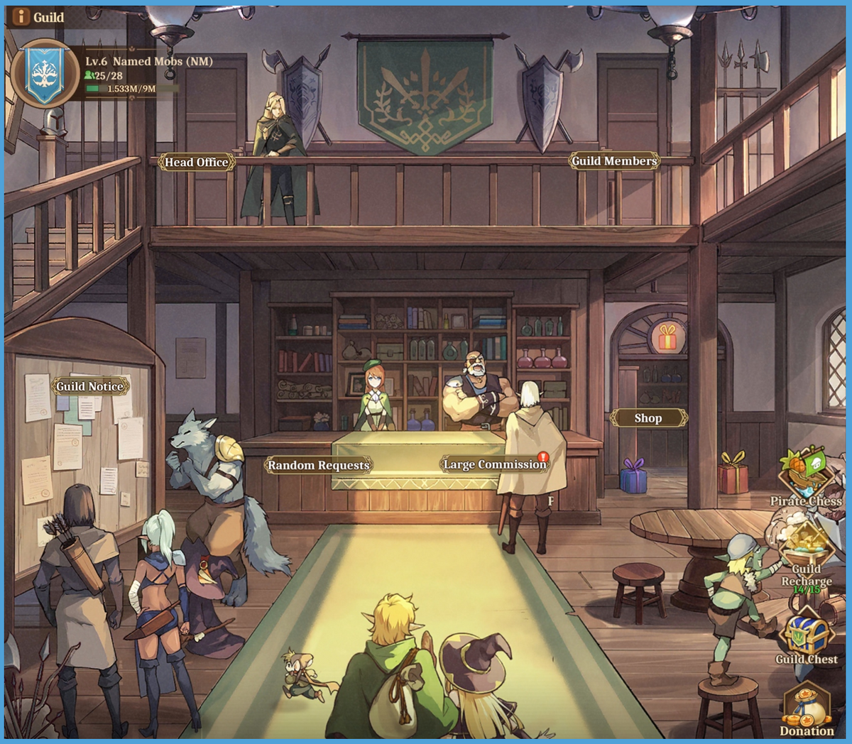 Base Guild quest participation badge