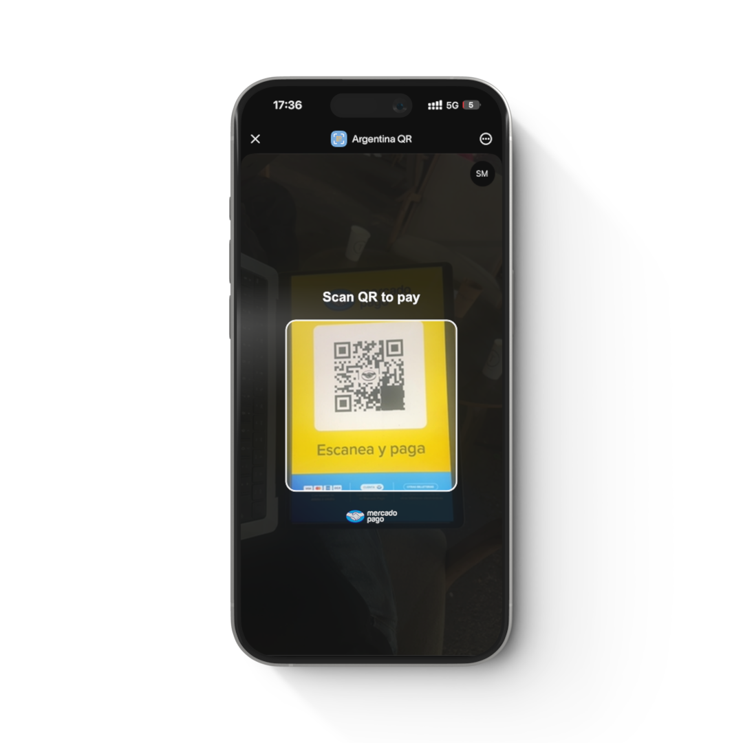 Ripio QR code payment Argentina