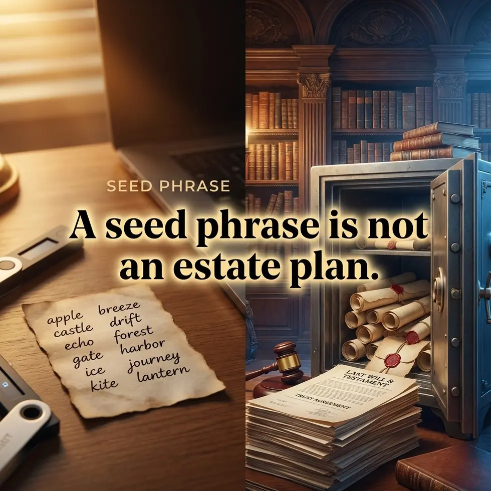 crypto compliance shared seed phrases