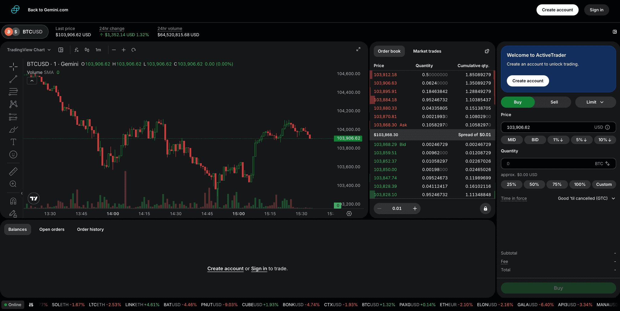 Coinbase crypto platform interface 2025