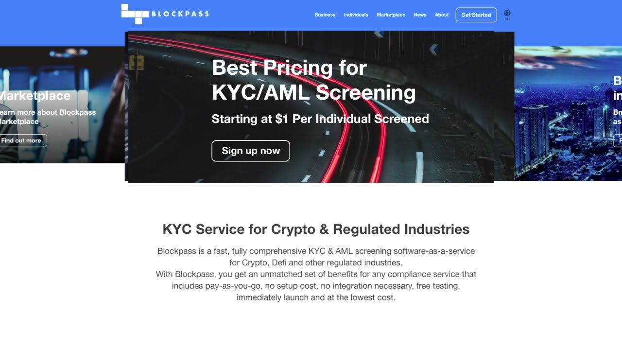 KYC verification process with Blockpass