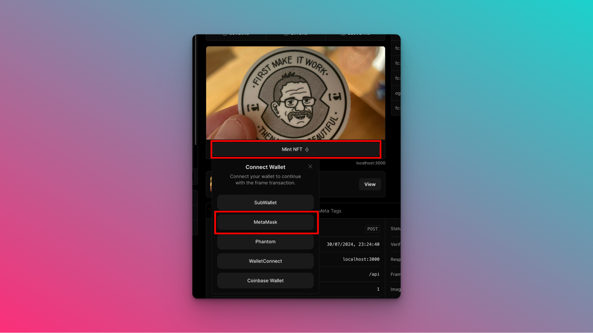 Farcaster Warpcast profile setup screenshot