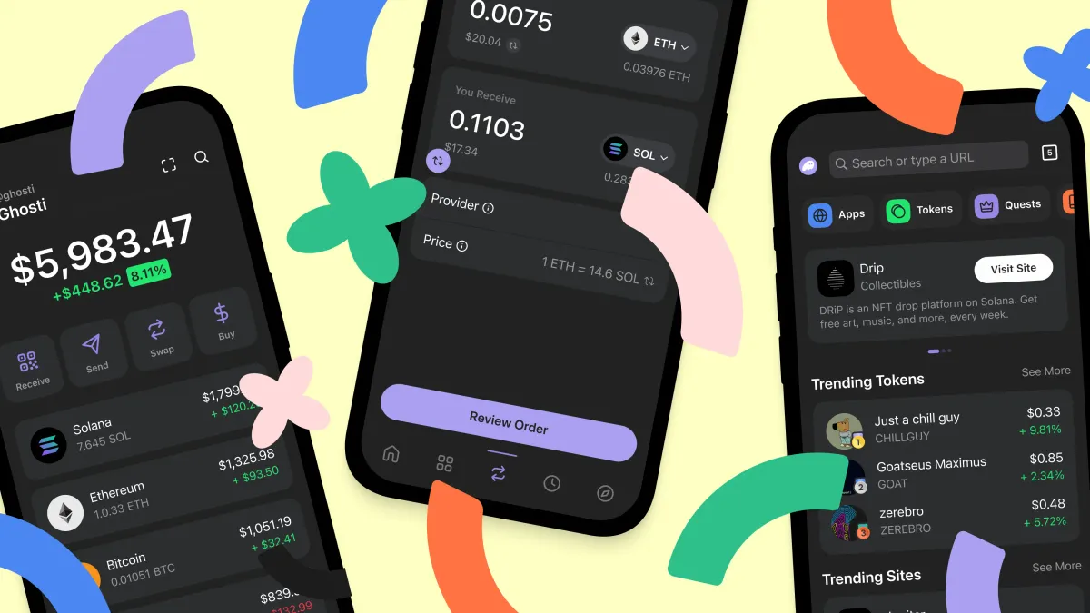 Phantom Wallet Solana mobile screenshot