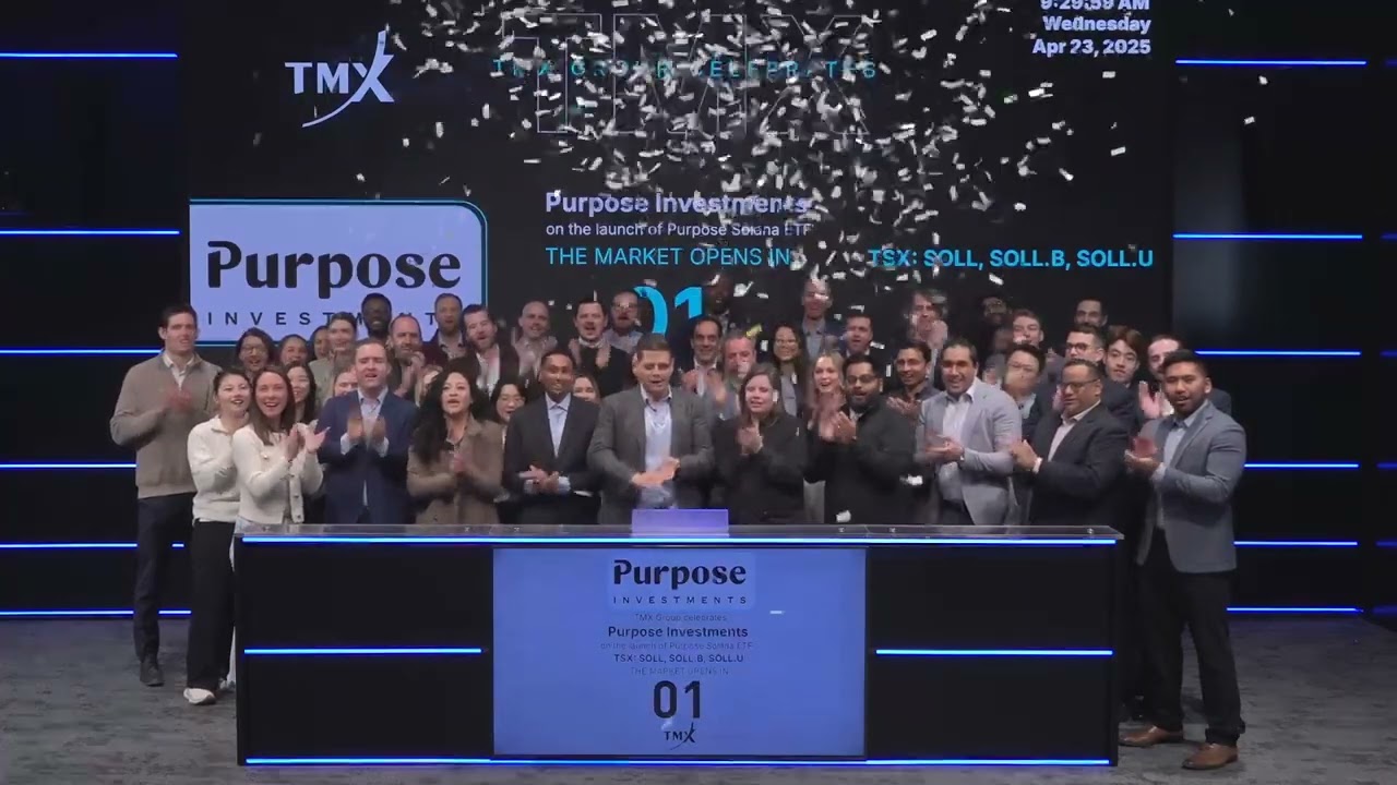 Purpose Solana ETF SOLL Toronto Stock Exchange