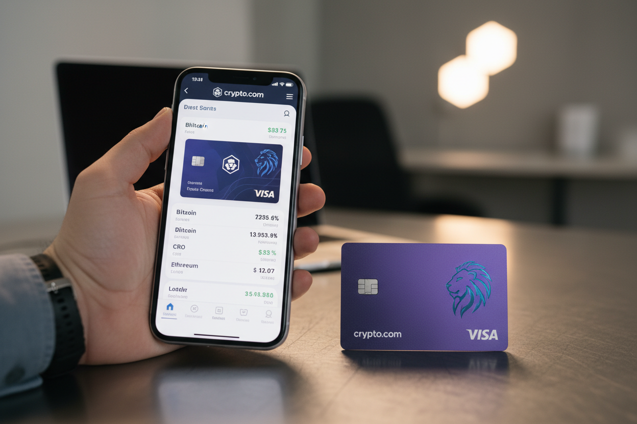 Crypto.com app and Visa card