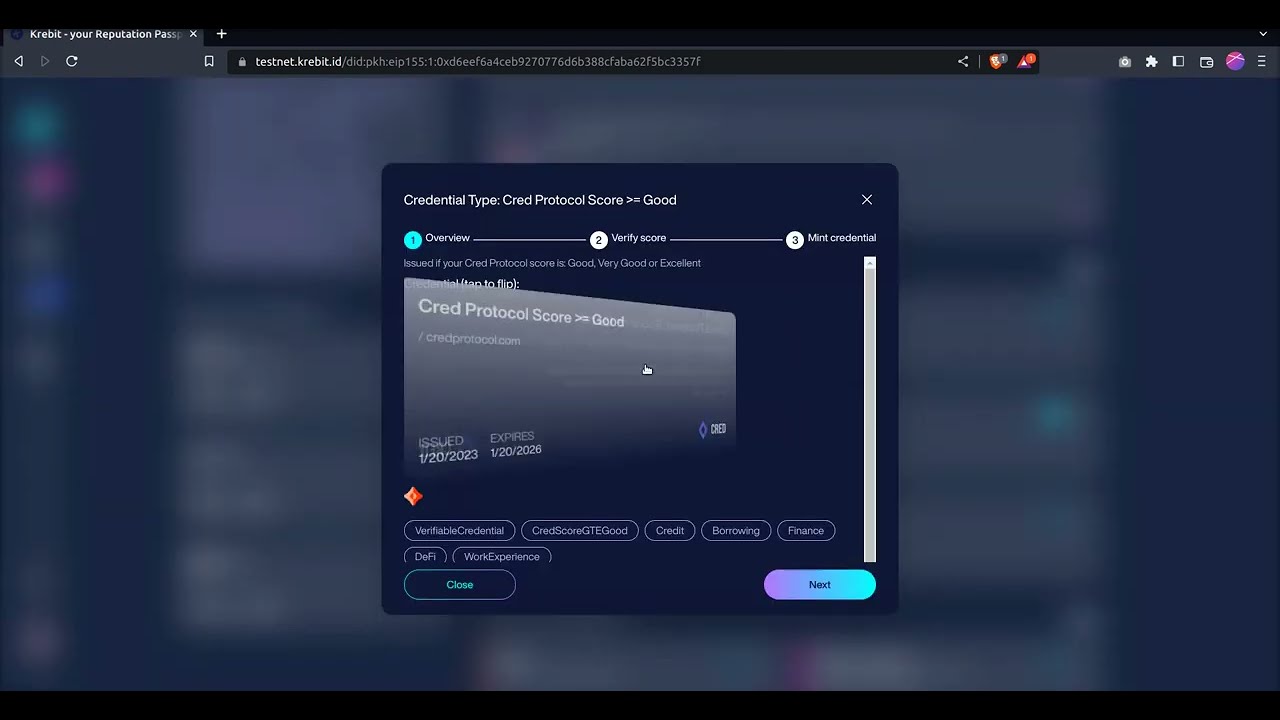 Cred Protocol decentralized credit scoring