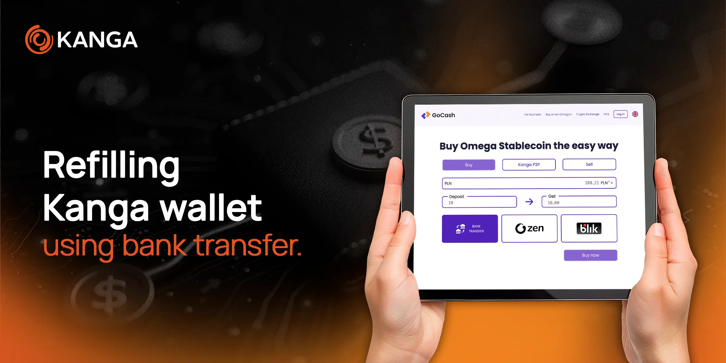 crypto exchange bank transfer deposit