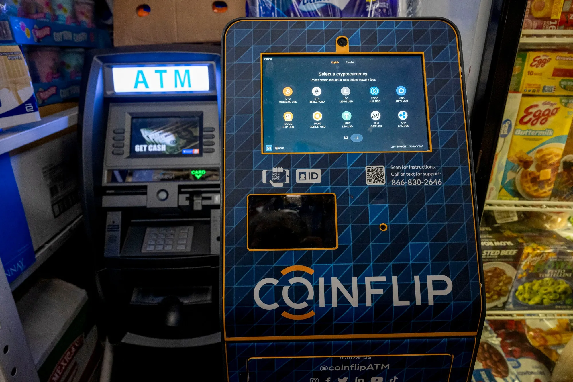 CoinFlip crypto ATM stablecoin withdrawal