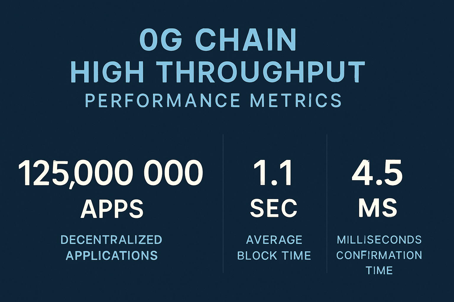 0G Chain high throughput performance metrics