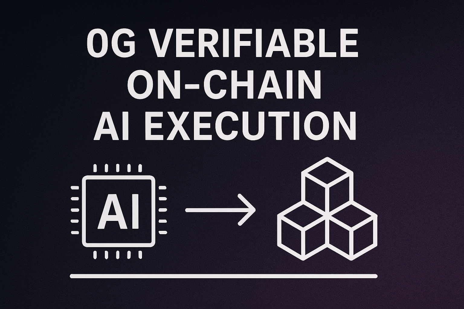 0G verifiable on-chain AI execution