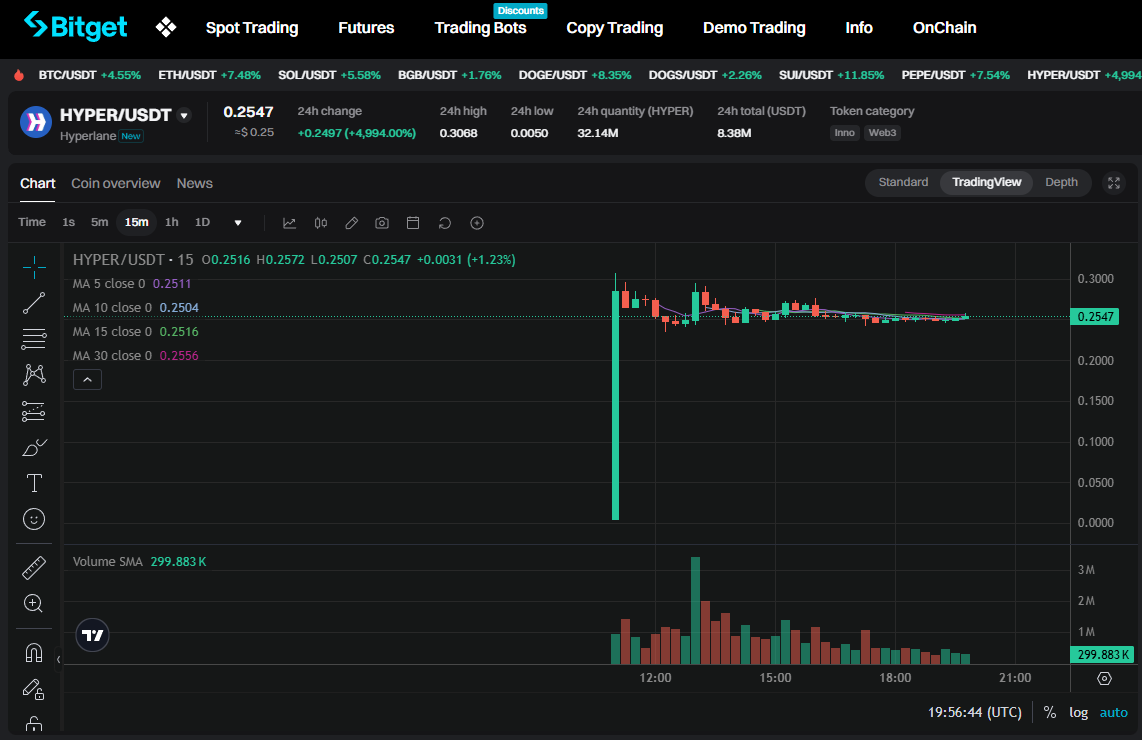 Hyperlane cross-chain transaction status UI