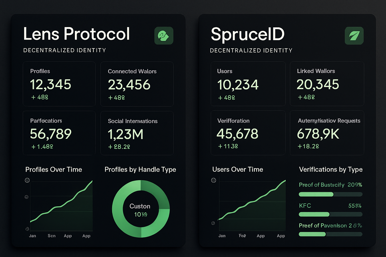 Lens Protocol and SpruceID decentralized identity dashboards