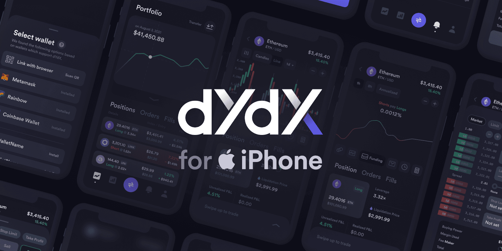 dYdX v4 perpetual trading dashboard 2025