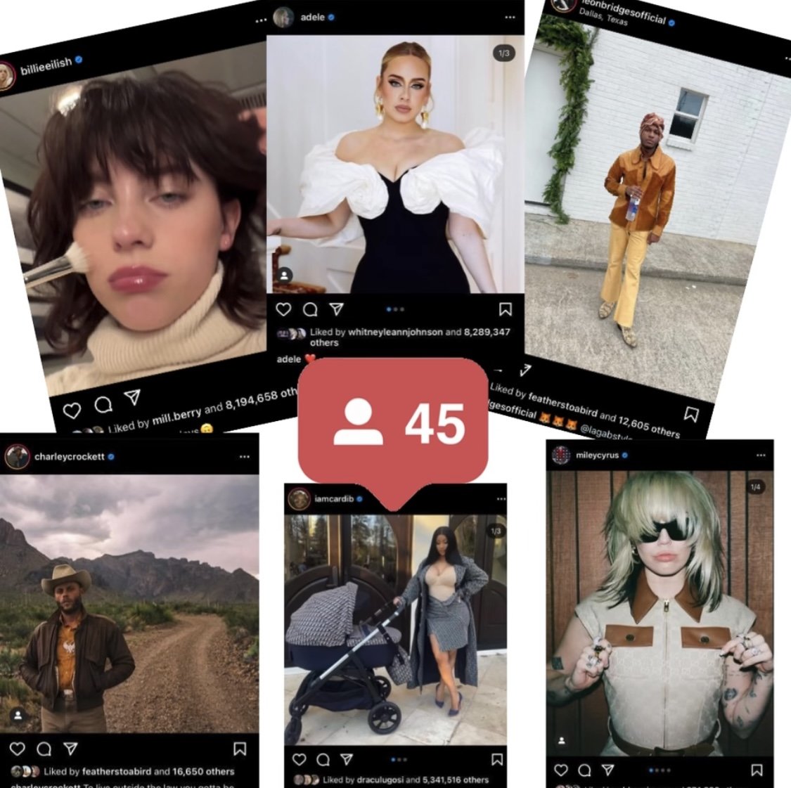 artist sponsored social media post