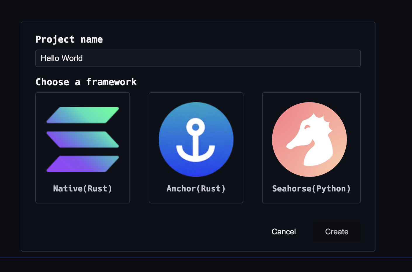 Anchor Framework Solana
