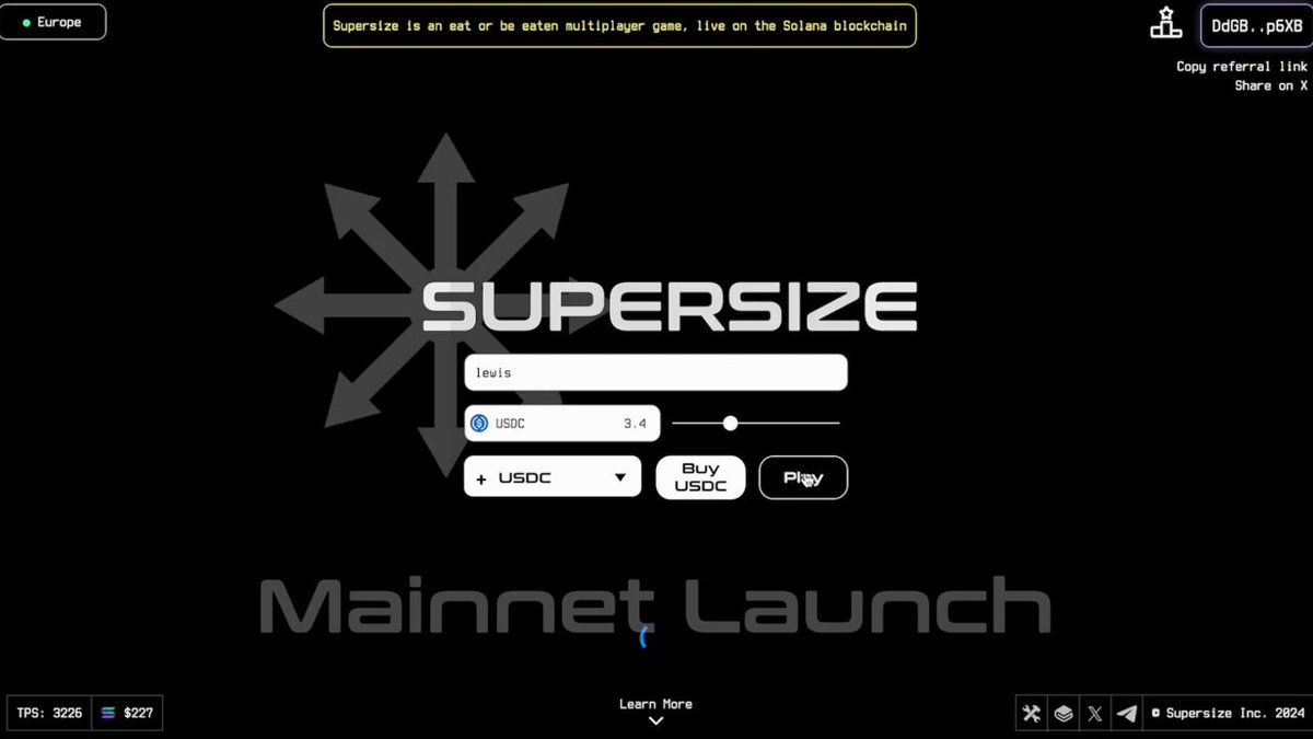 Supersize on-chain game engine