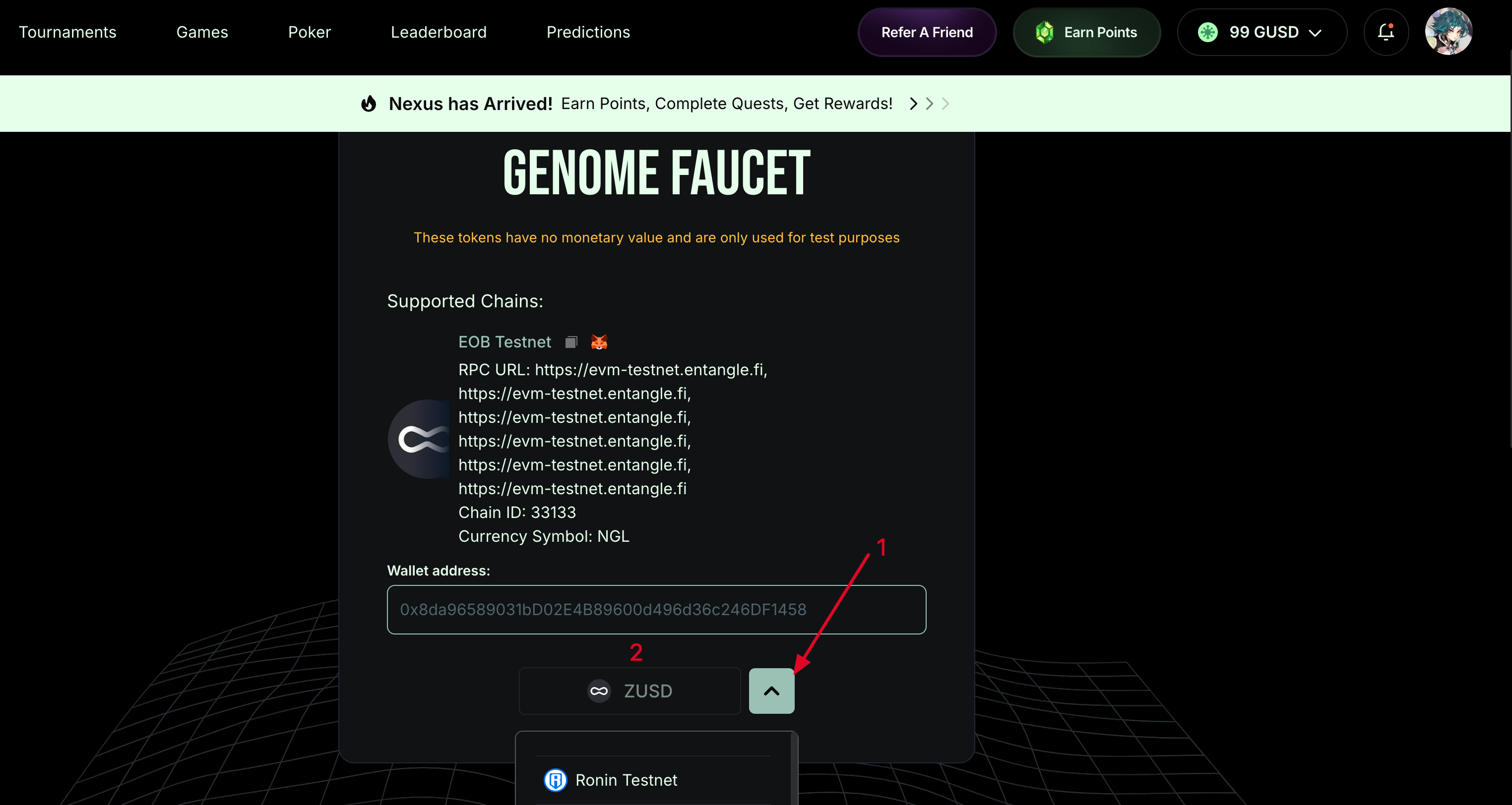 Genome Protocol on-chain rewards