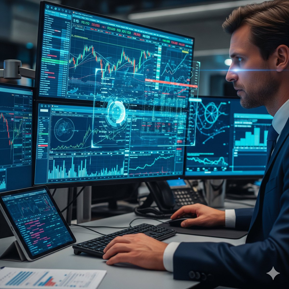 Quantrix AI trading agent dashboard