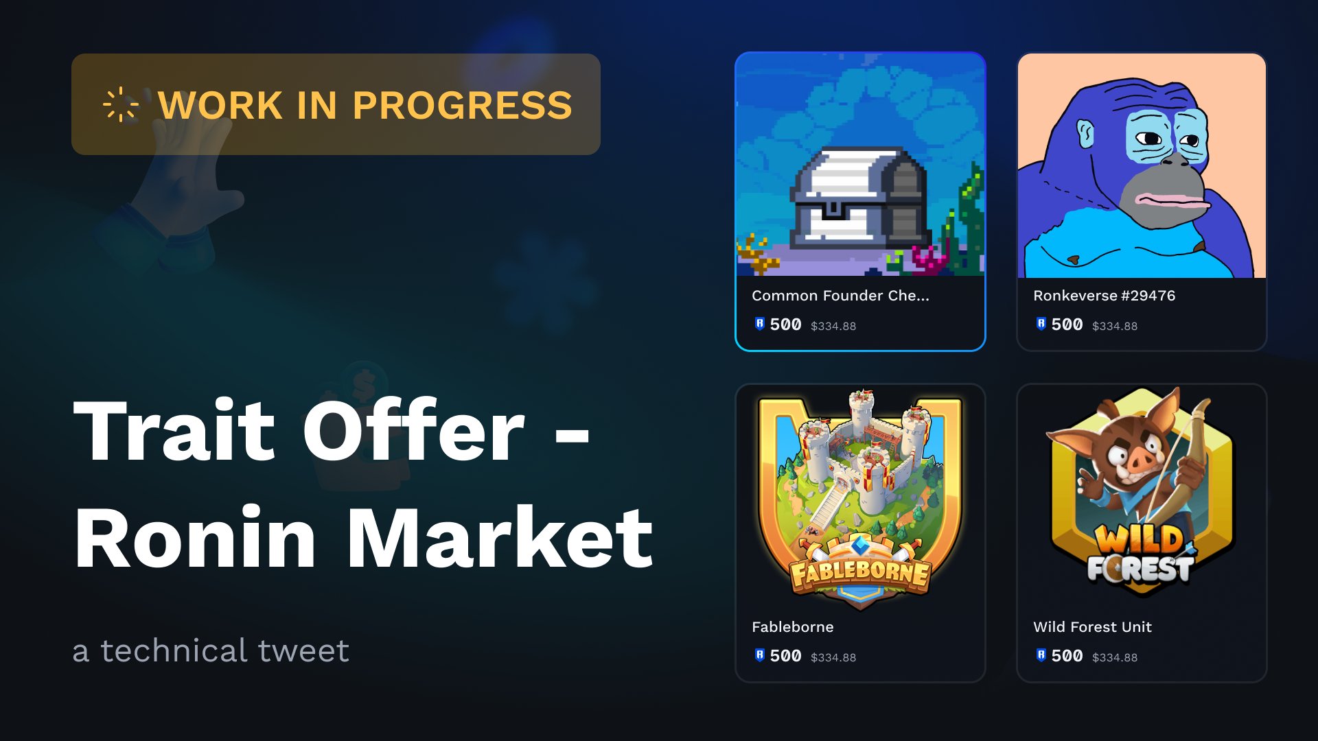 Ronin DeFi NFT cross-game utility demonstration