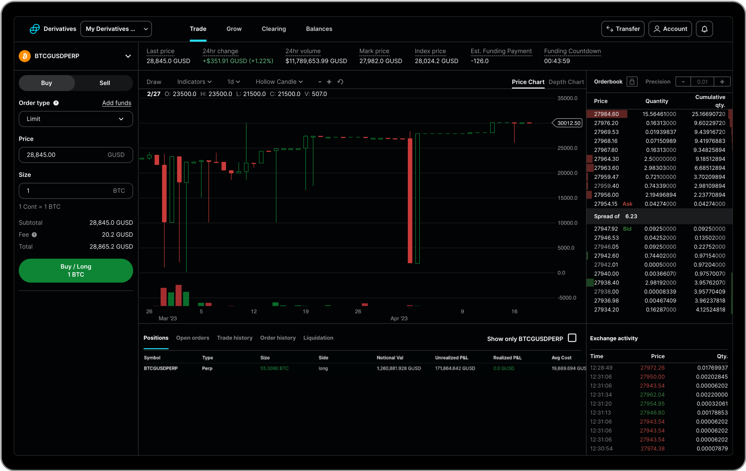 Gemini secure crypto exchange