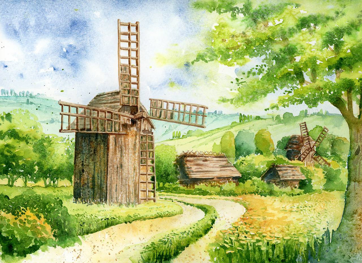 Meadow board game art