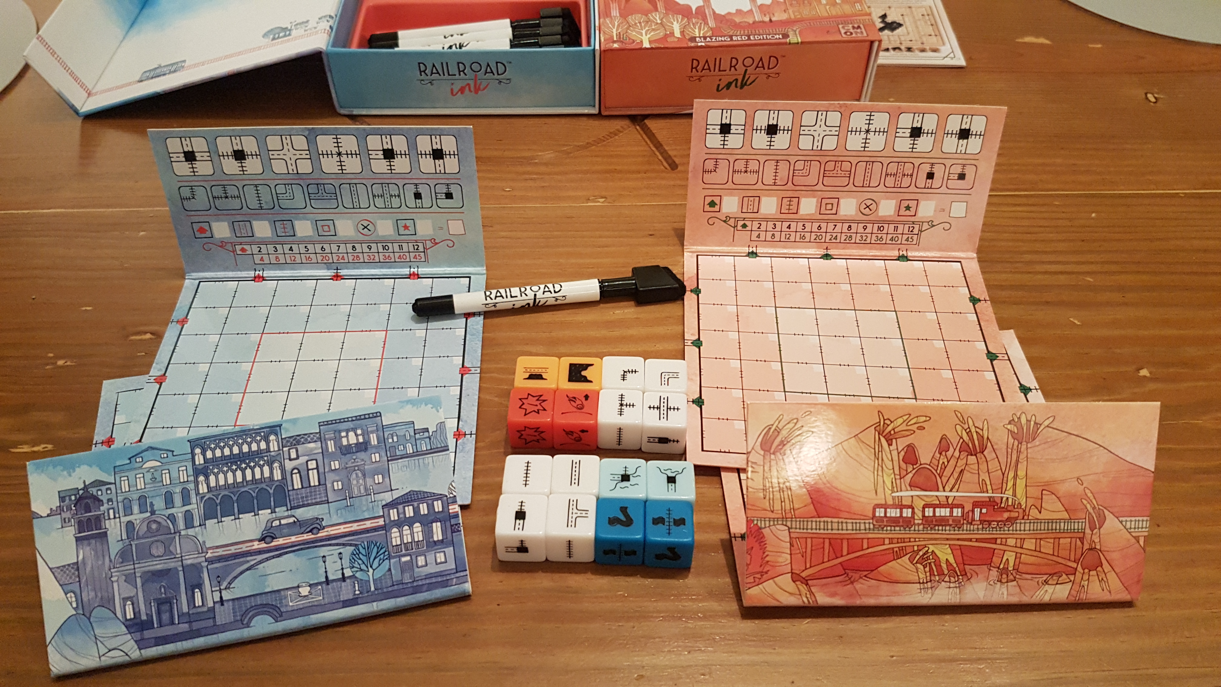 Railroad Ink board game box