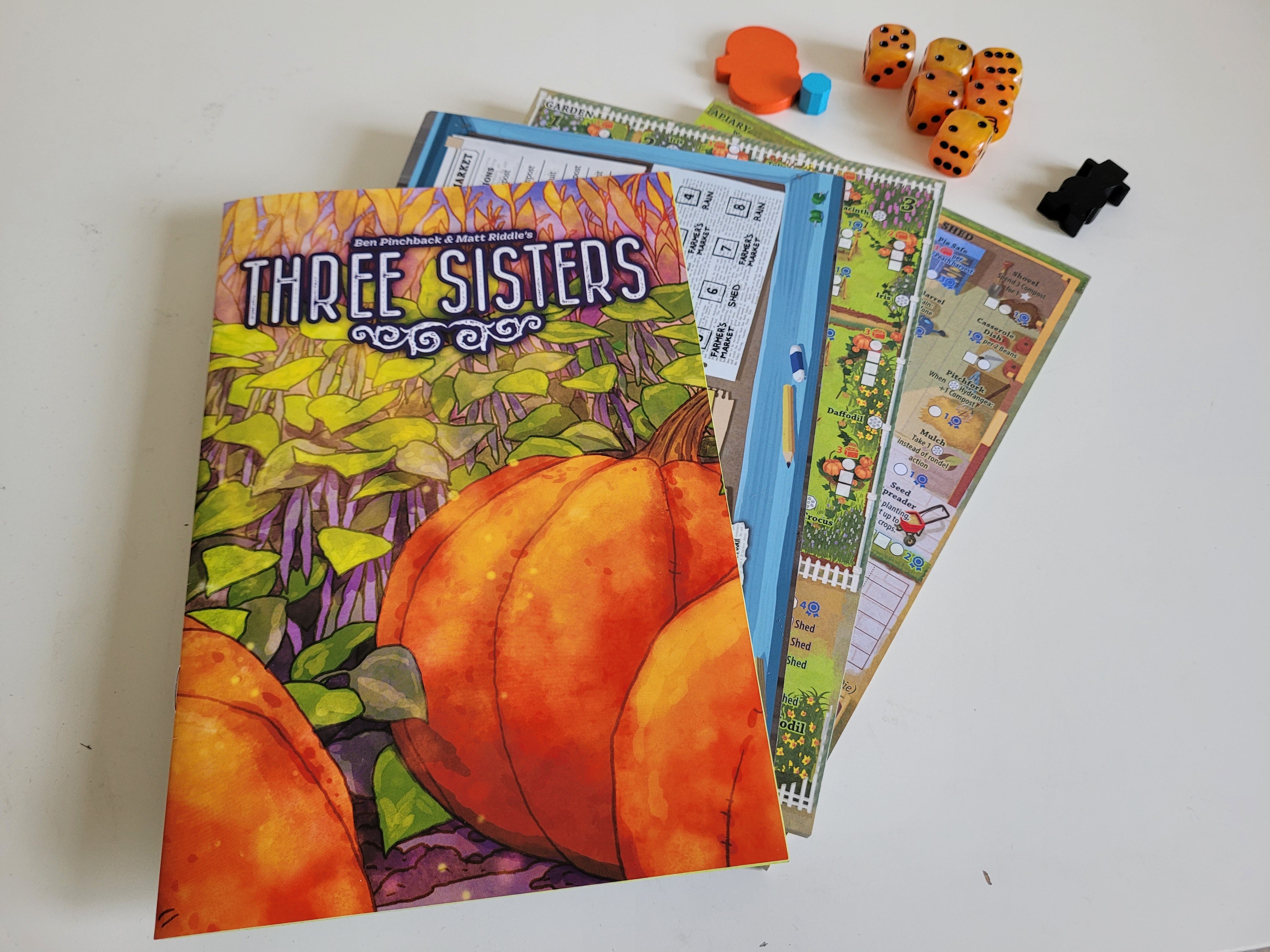 Three Sisters board game box art