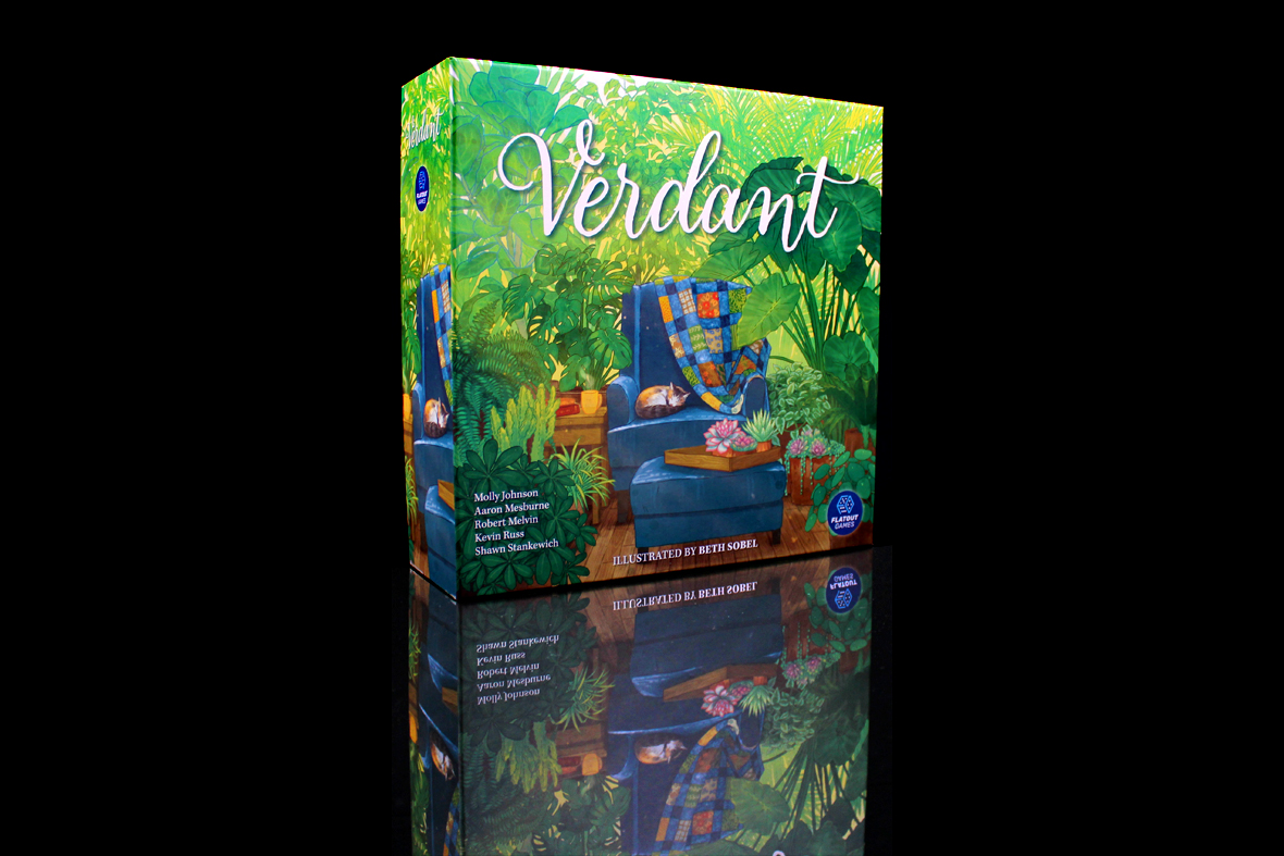 Verdant board game box