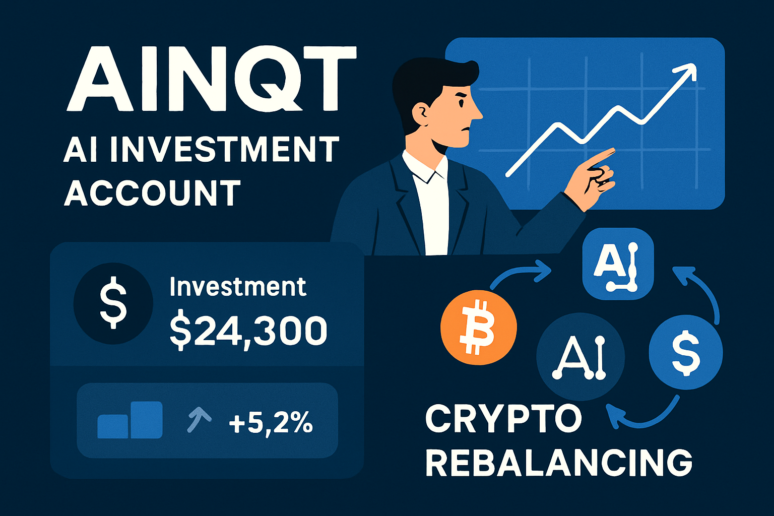 AINQT AI investment account crypto rebalancing