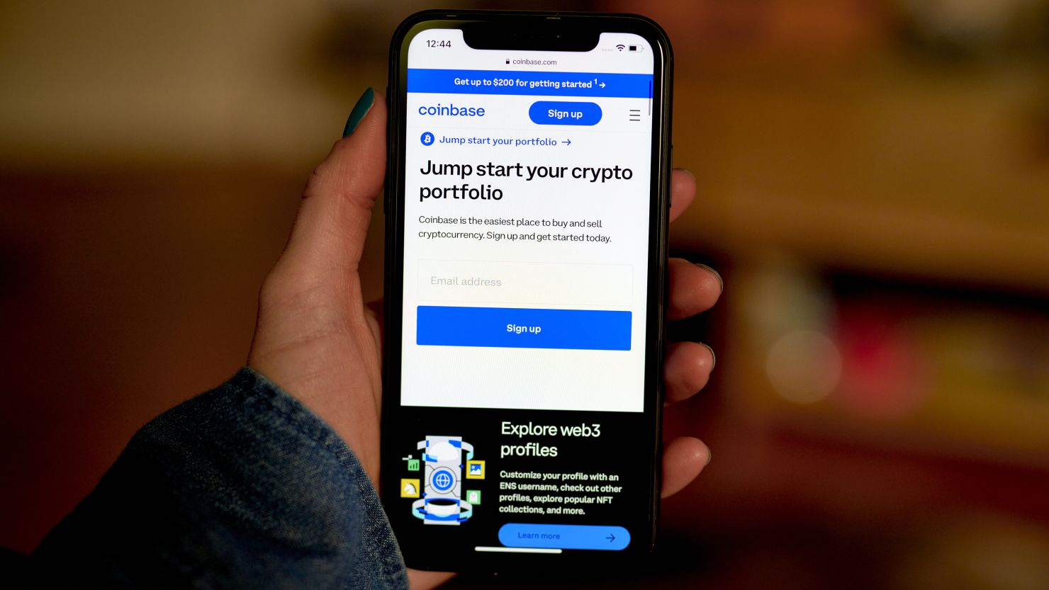 Coinbase app trade confirmation screen showing slippage