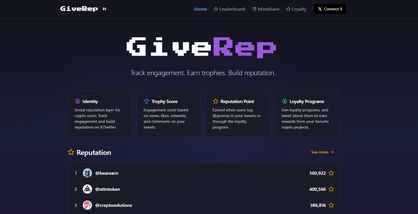 GiveRep partner campaigns SocialFi