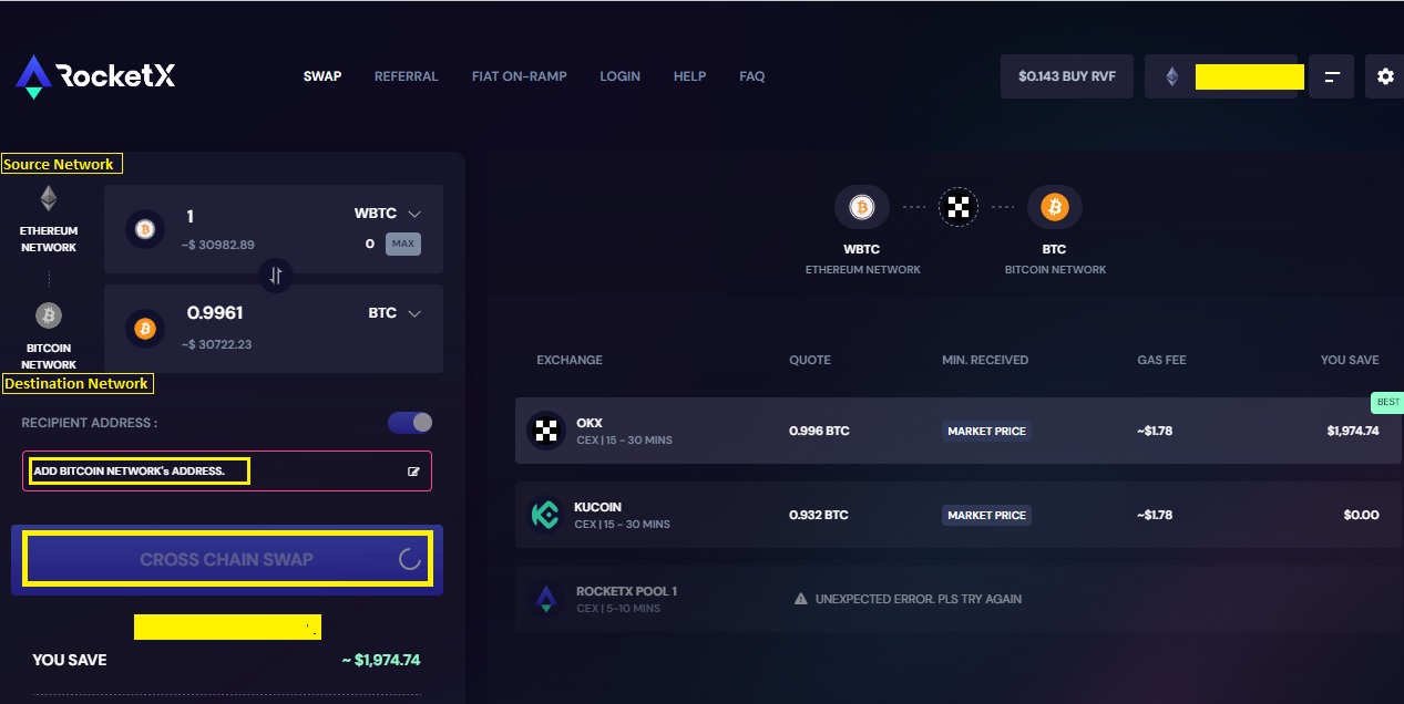 cbBTC unwrap to BTC Coinbase