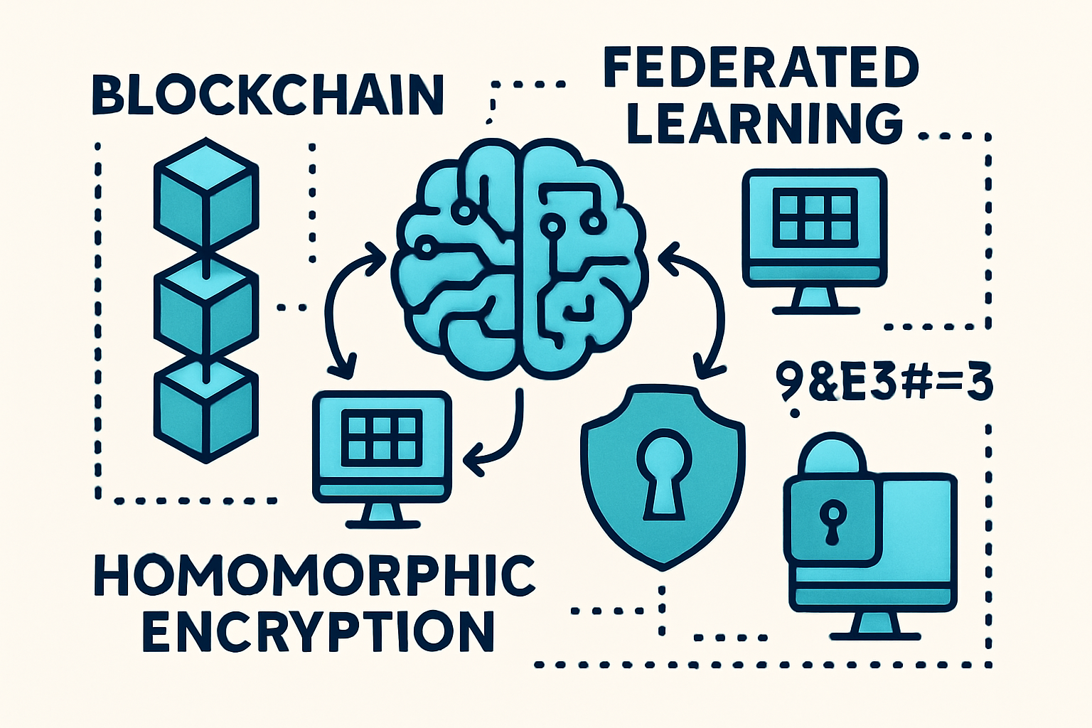 blockchain federated learning homomorphic encryption