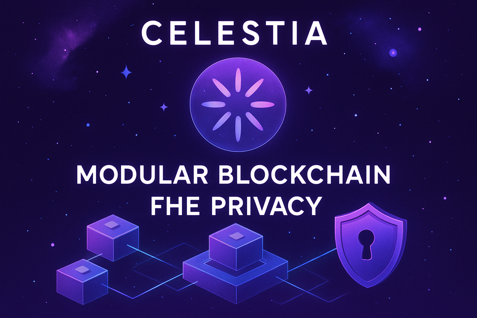 Celestia modular blockchain FHE privacy