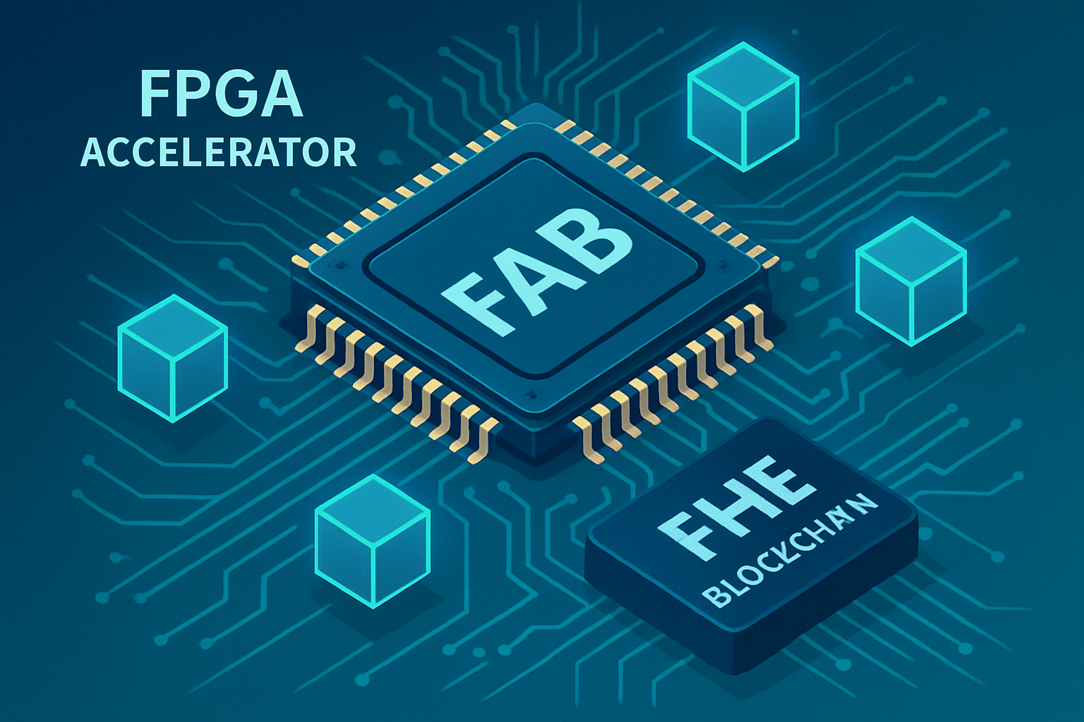 FAB FPGA accelerator FHE blockchain