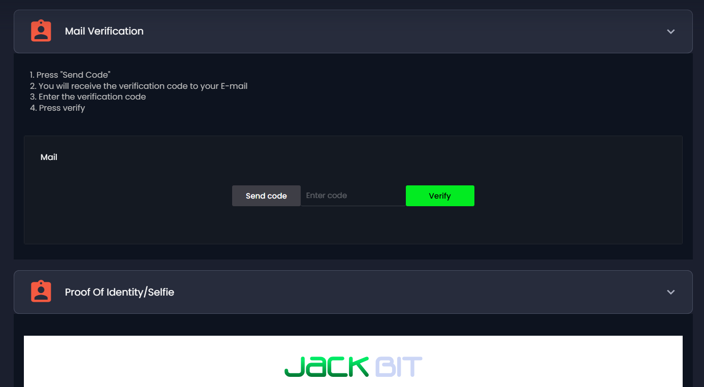JACKBIT multi-crypto wallet options