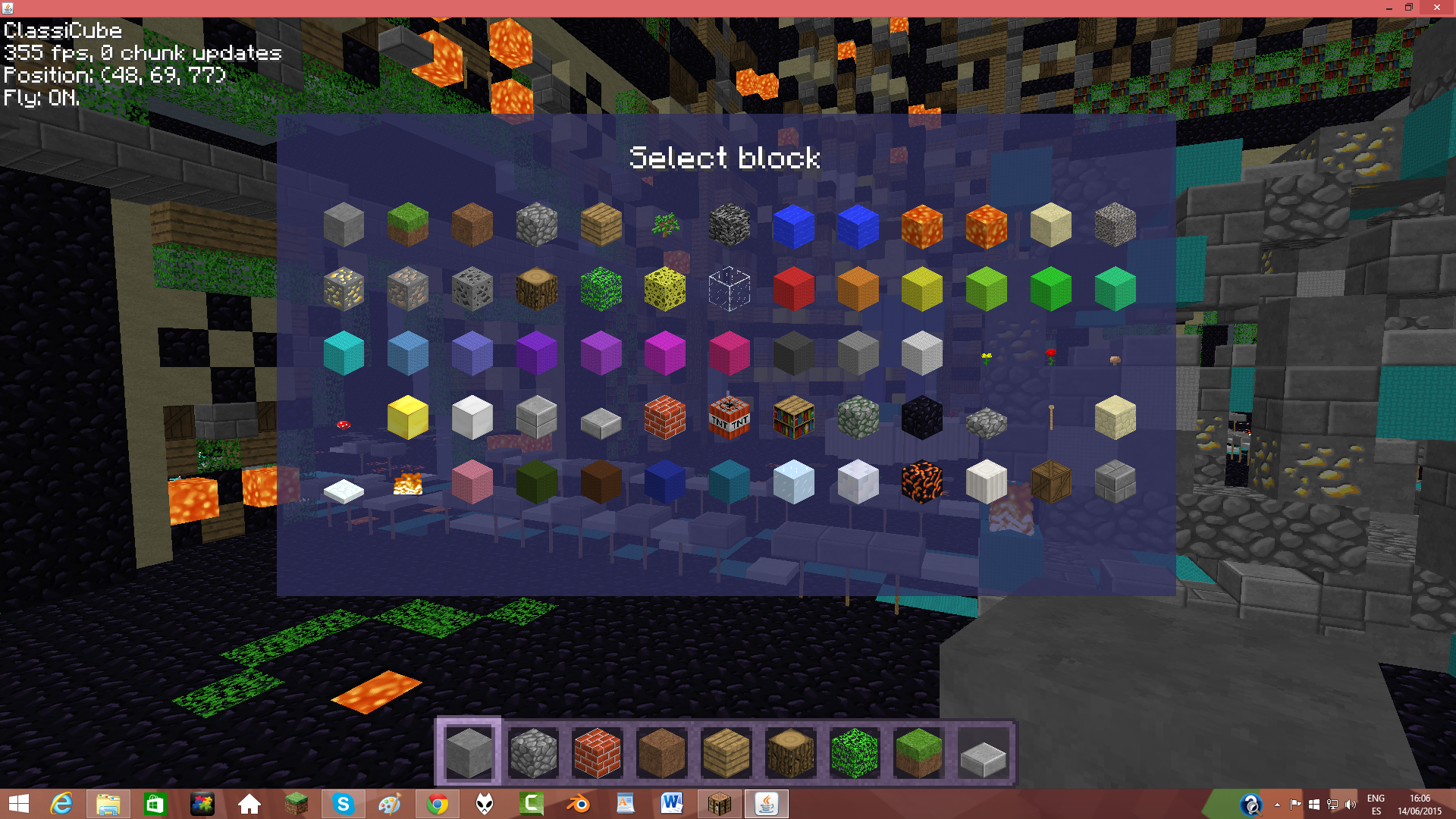 Lava survival game screenshot