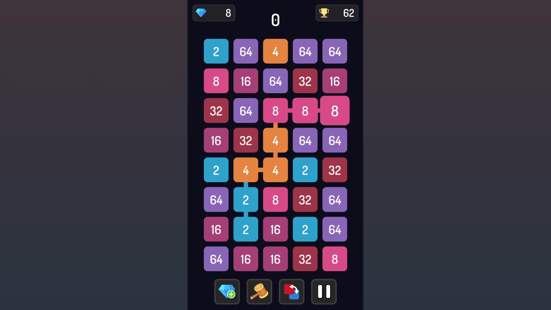 MUD 2048 on-chain game