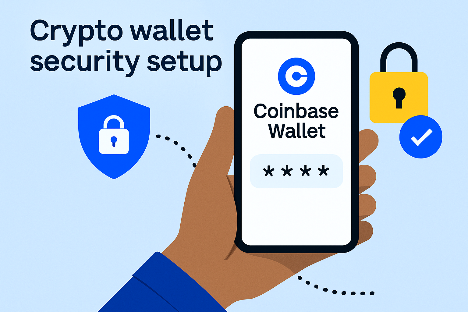 Crypto wallet security setup Coinbase Wallet