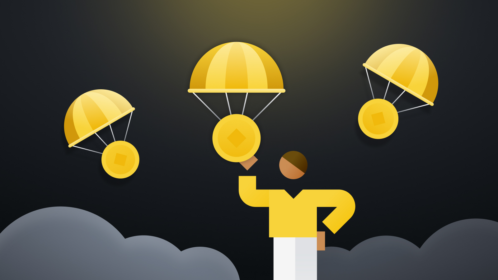 crypto airdrop event illustration