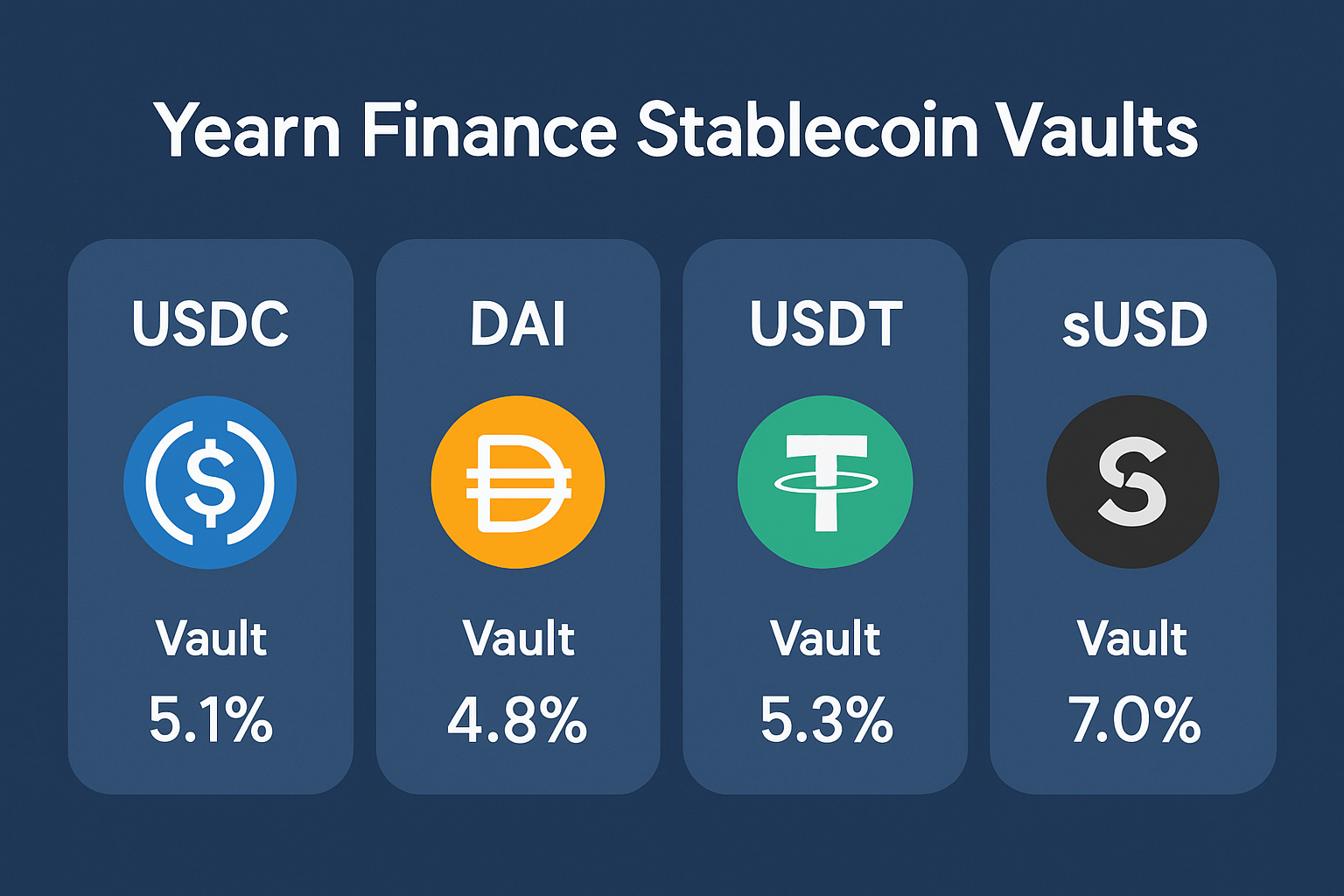 Yearn Finance stablecoin vaults