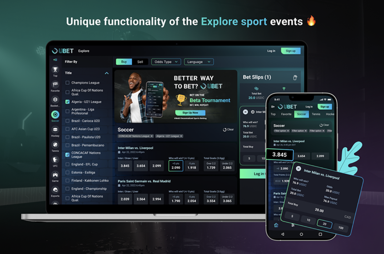 UBET blockchain betting low fees