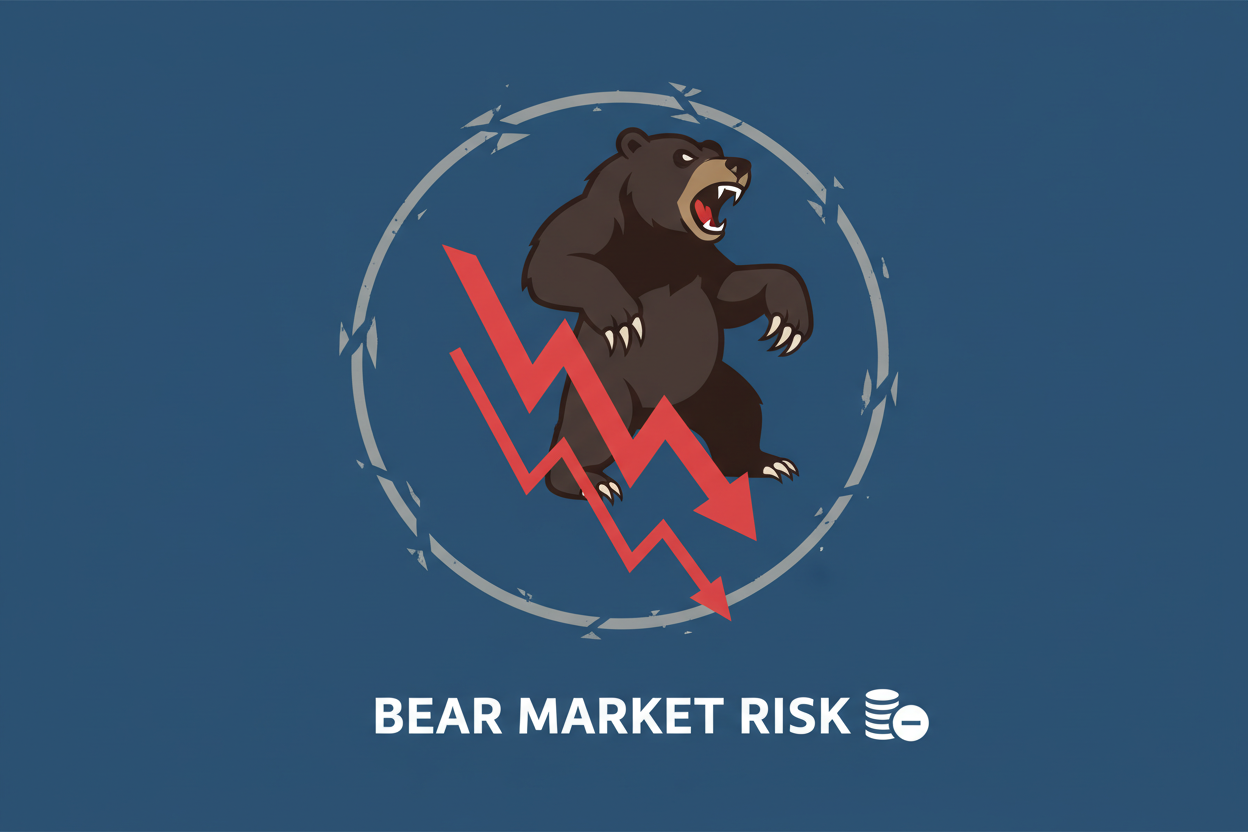 bear market risk icon