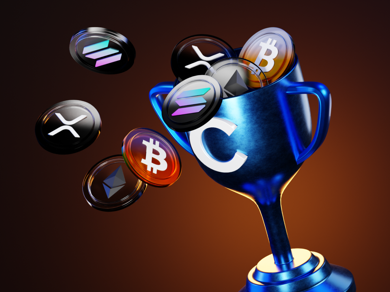 crypto rewards trophy icon
