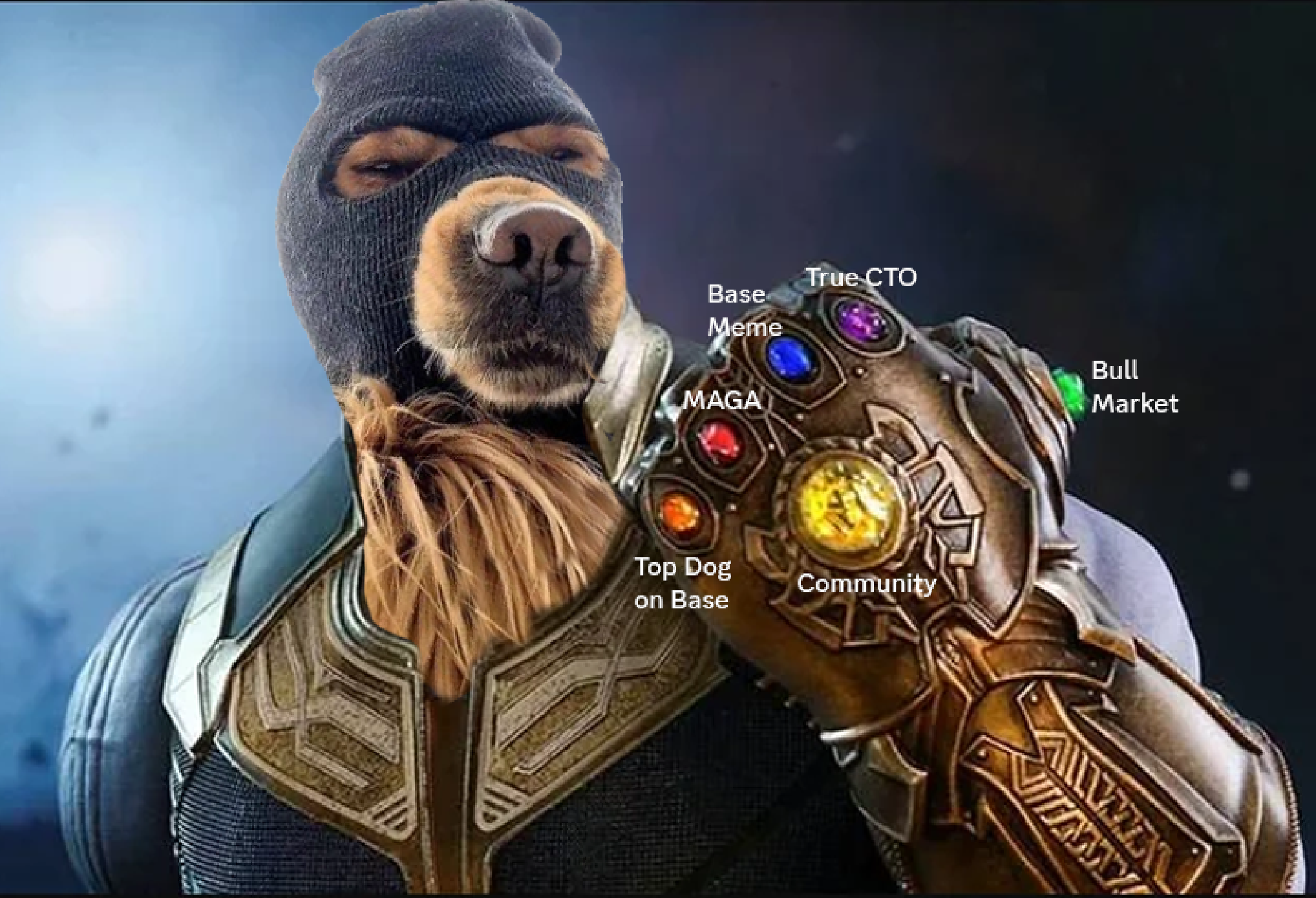 Ski Mask Dog memecoin Base chain image
